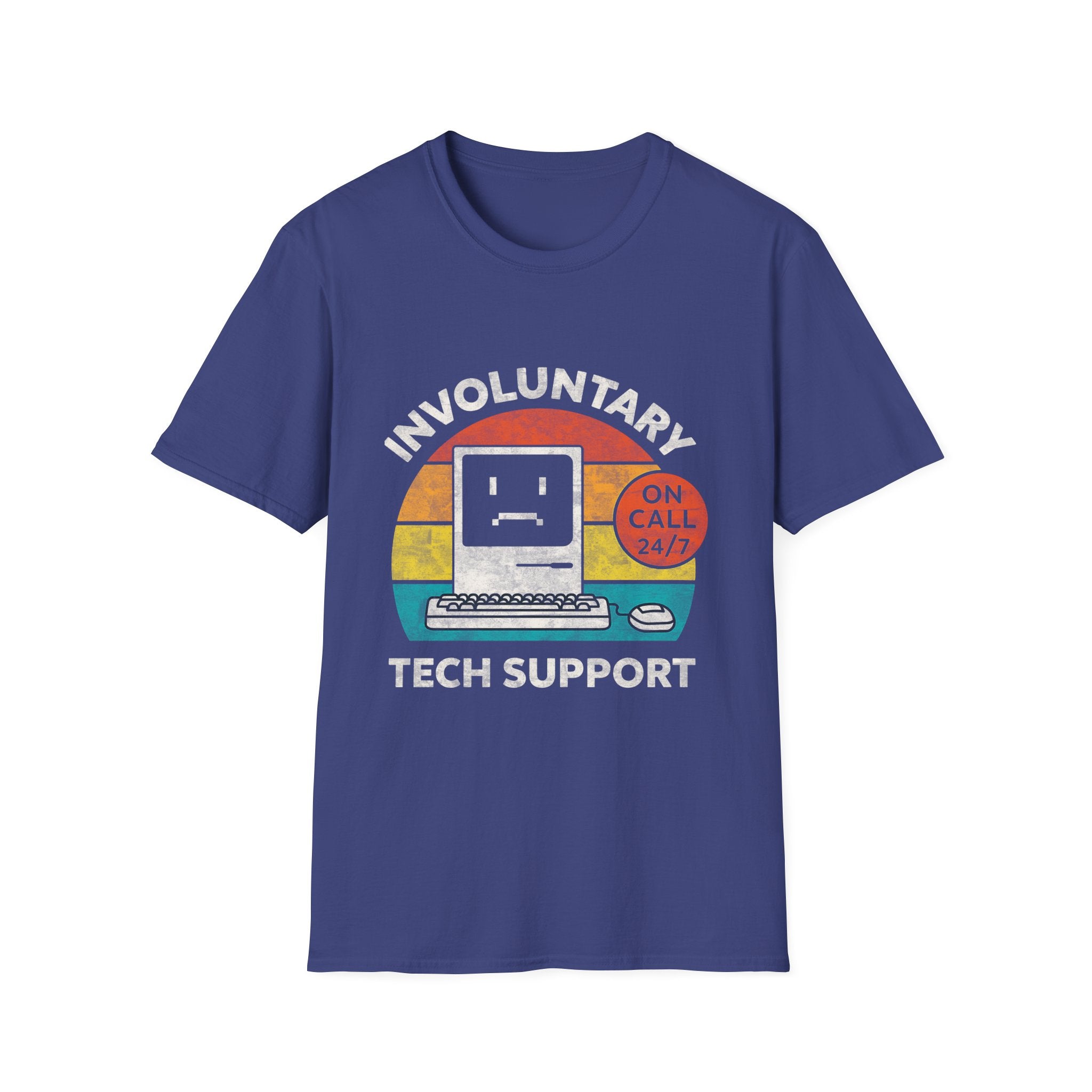 Involuntary Tech Support Funny Retro 80s Computer T-shirt