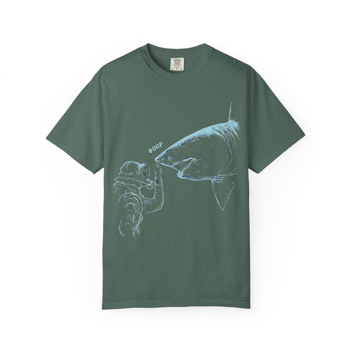 Shark nose boop tee, SCUBA diver Shark shirt, ocean diving gift, marine biology Gift, great white Shark tee | Comfort Colors® T-Shirt