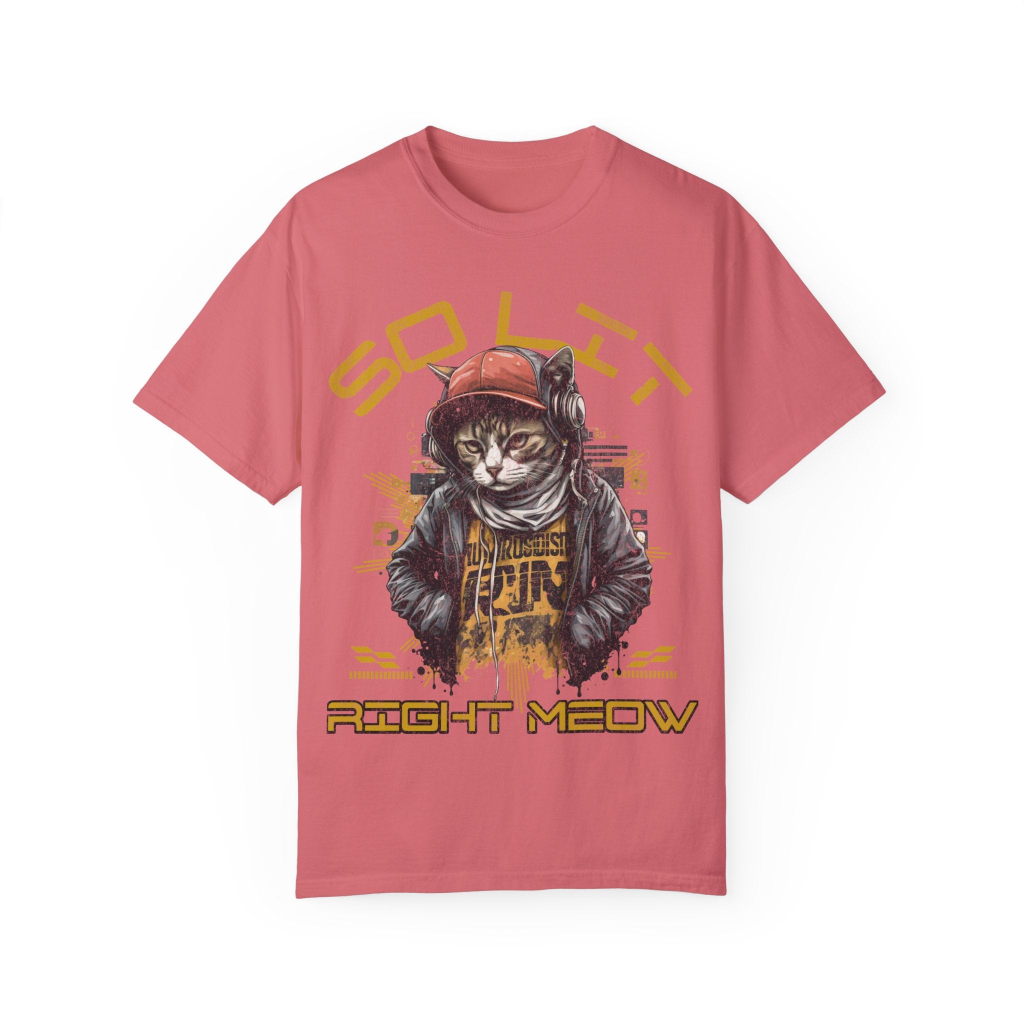 So Lit Right Meow Funny Cat Streetwear T-Shirt