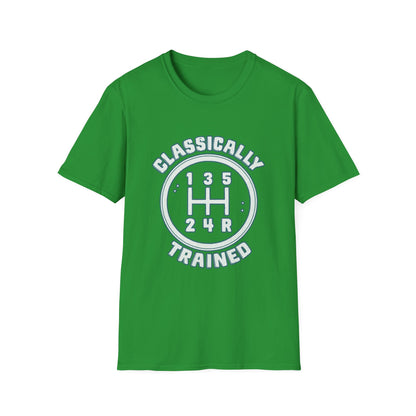 Classically Trained Stick Shift Hot Rod Gearhead Vintage Car T-Shirt