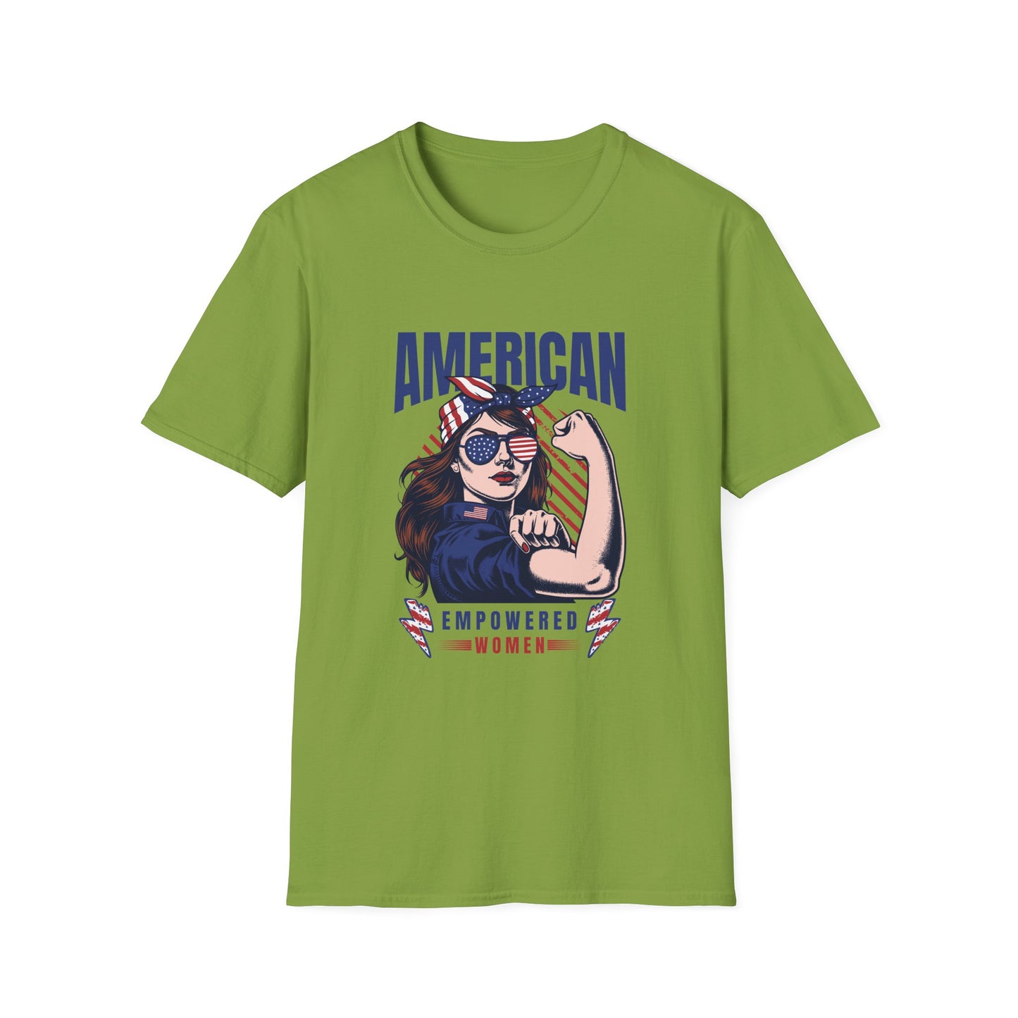 American Empowered Woman 4th of July Gifts Women's T-shirt