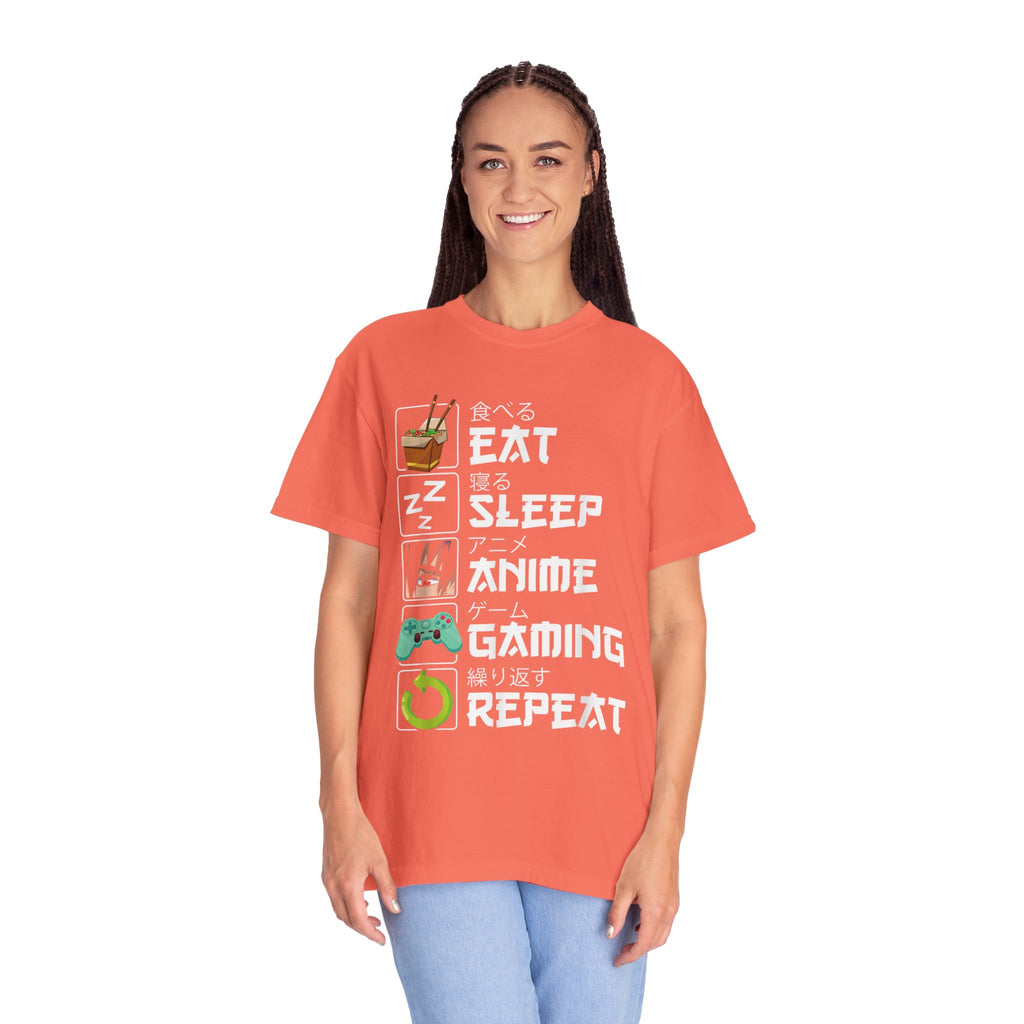 Eat Sleep Anime Gaming Repeat Anime Gaming T-shirt