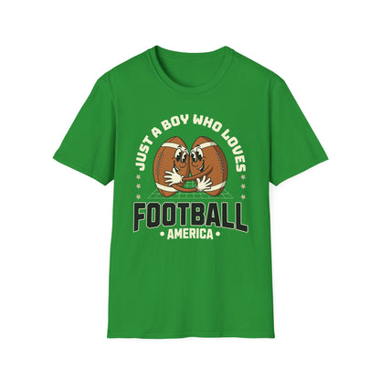 Just a Boy Who Loves Football Game Day T-Shirt