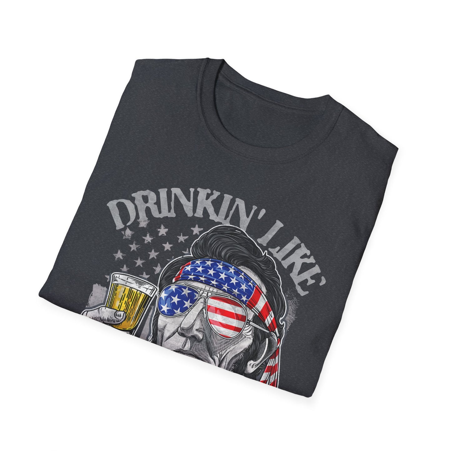 Drinkin' Like Lincoln Beer Drinking 4th of July President T-shirt