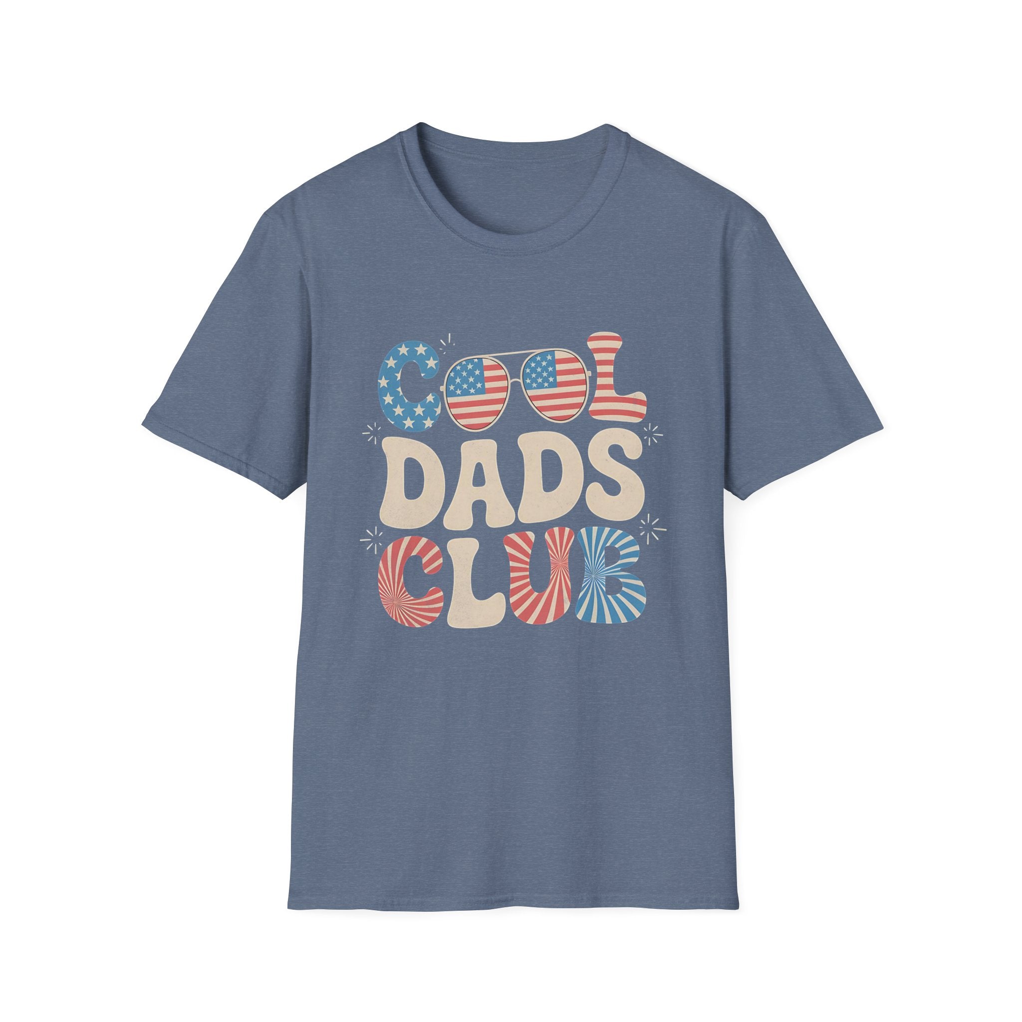 USA 4th of July Cool Dads Club America Father's Day T-shirt