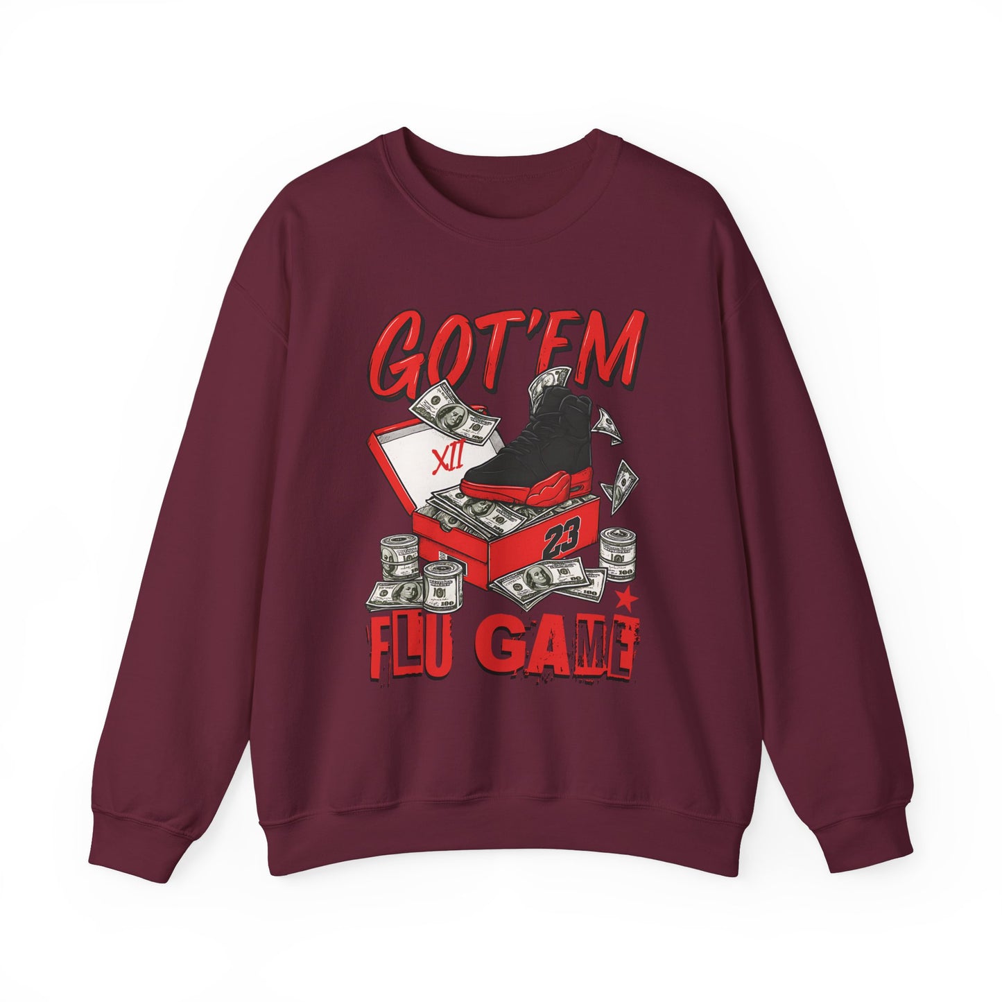 Streetwear Sneakerhead Match Jordan 12 Retro Flu Game Sweatshirt