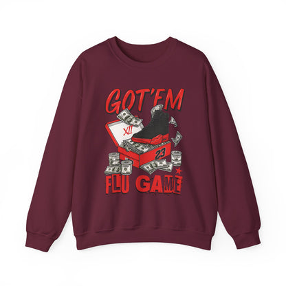 Streetwear Sneakerhead Match Jordan 12 Retro Flu Game Sweatshirt