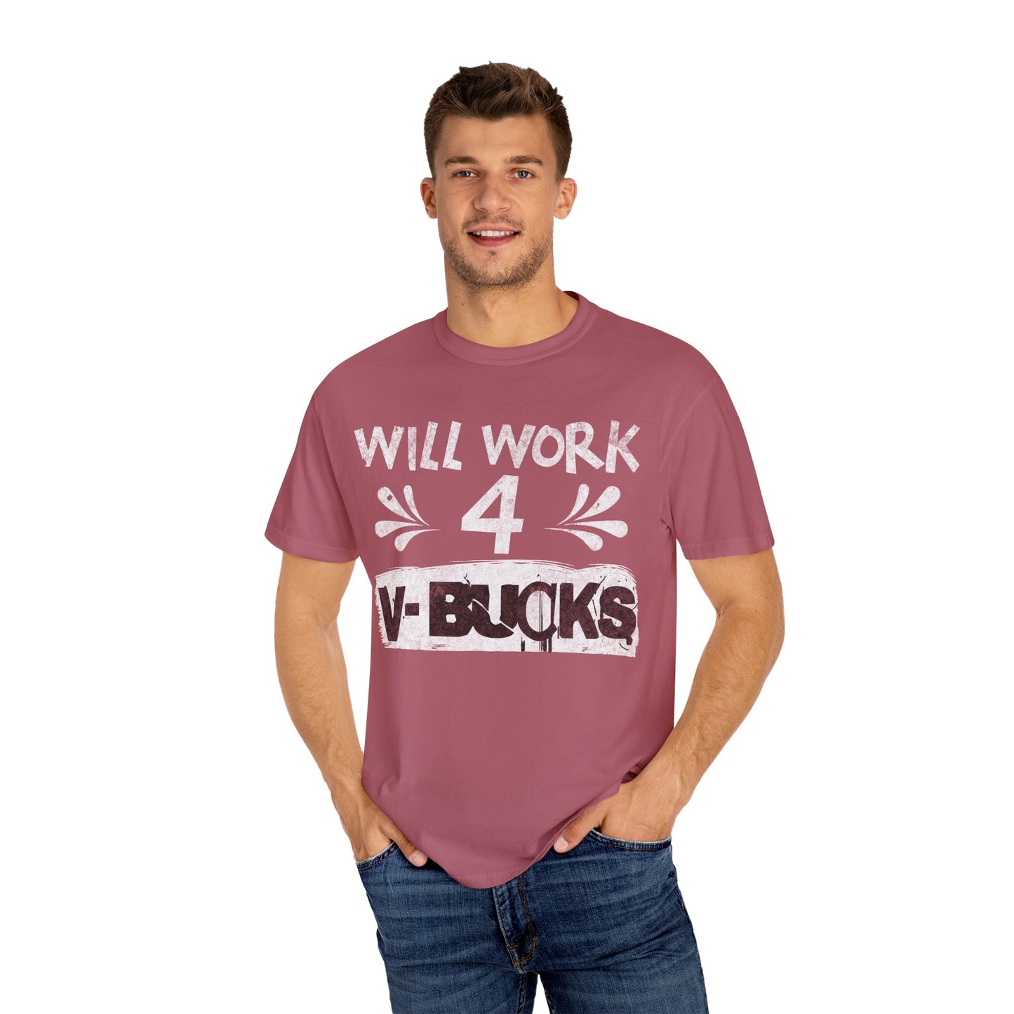 Will Work for V-Bucks Funny Gamer T-shirt