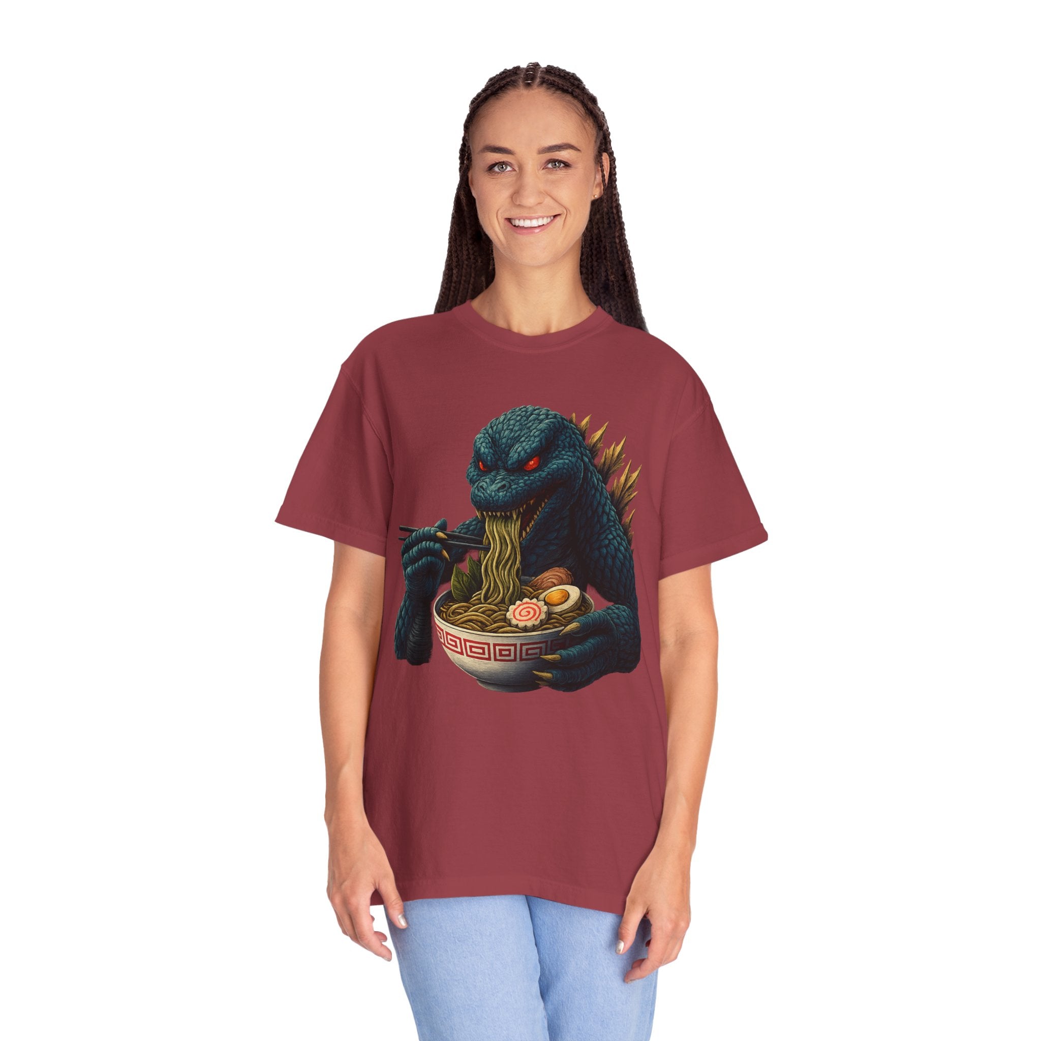 Kaiju Godzilla Eating Ramen T-shirt