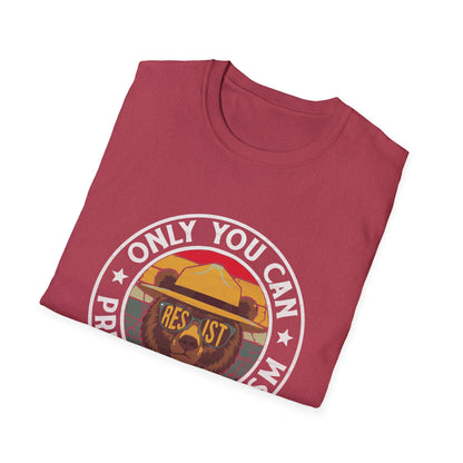 Only You Can Prevent Fascism Funny Resist USA Democracy T-Shirt