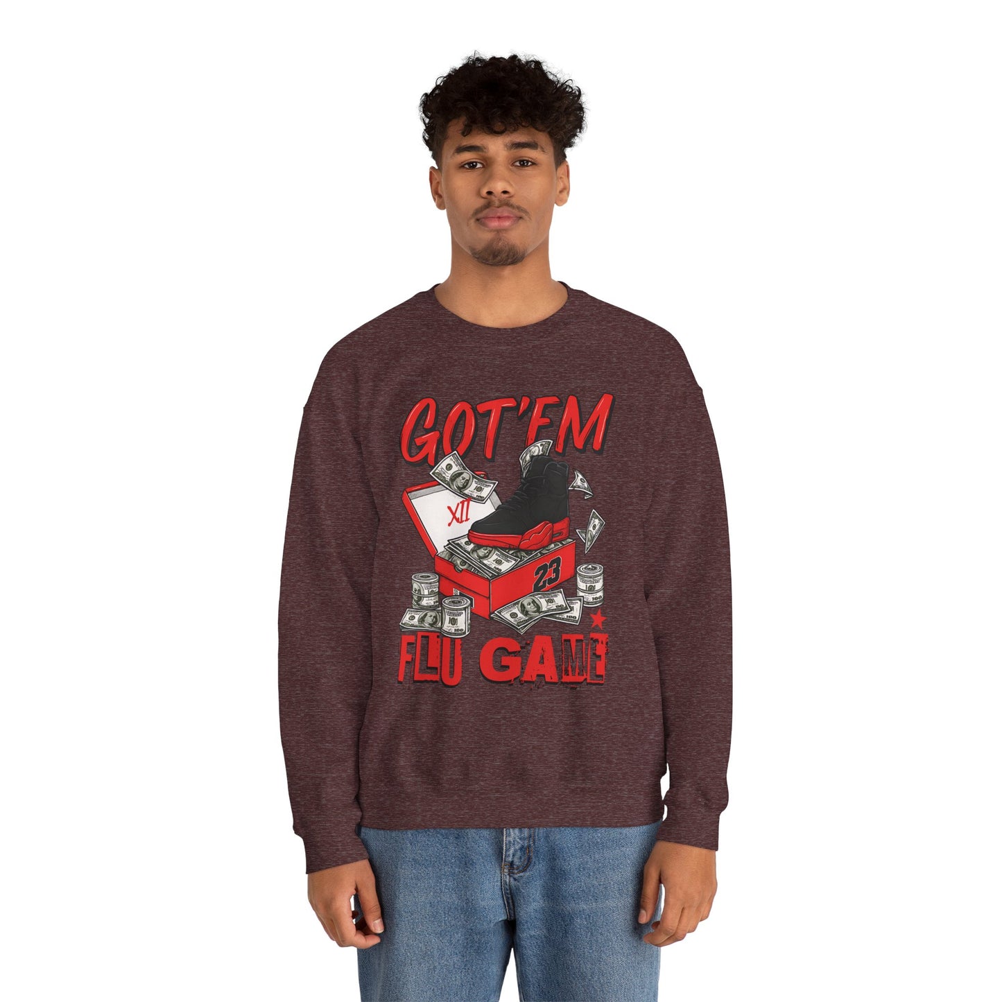 Streetwear Sneakerhead Match Jordan 12 Retro Flu Game Sweatshirt