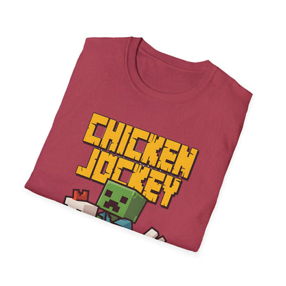 Retro Gamer Miner Chicken Jokey Funny Gaming T-Shirt