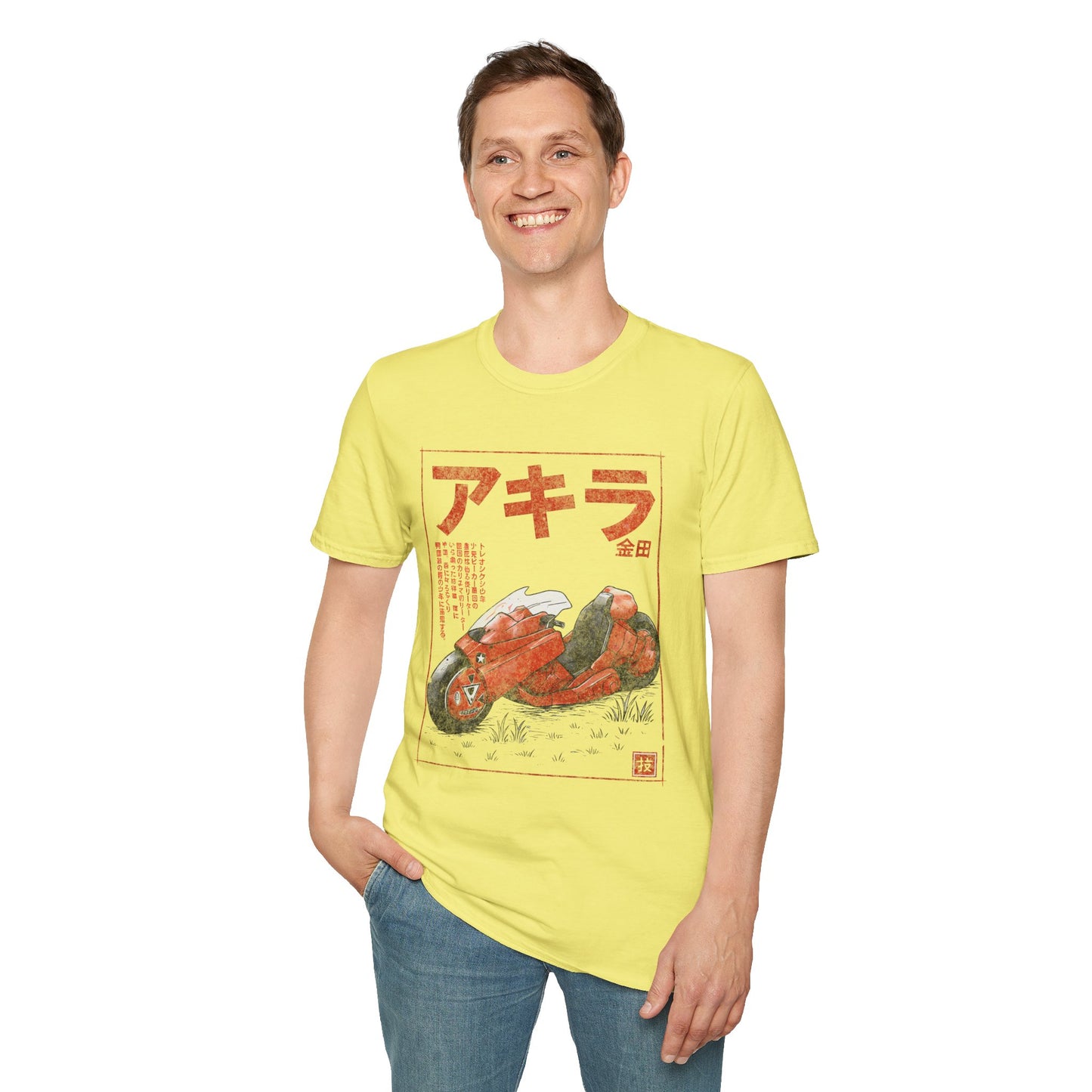 Akira Sumi-e Bike Japanese Manga Cyberpunk T-Shirt