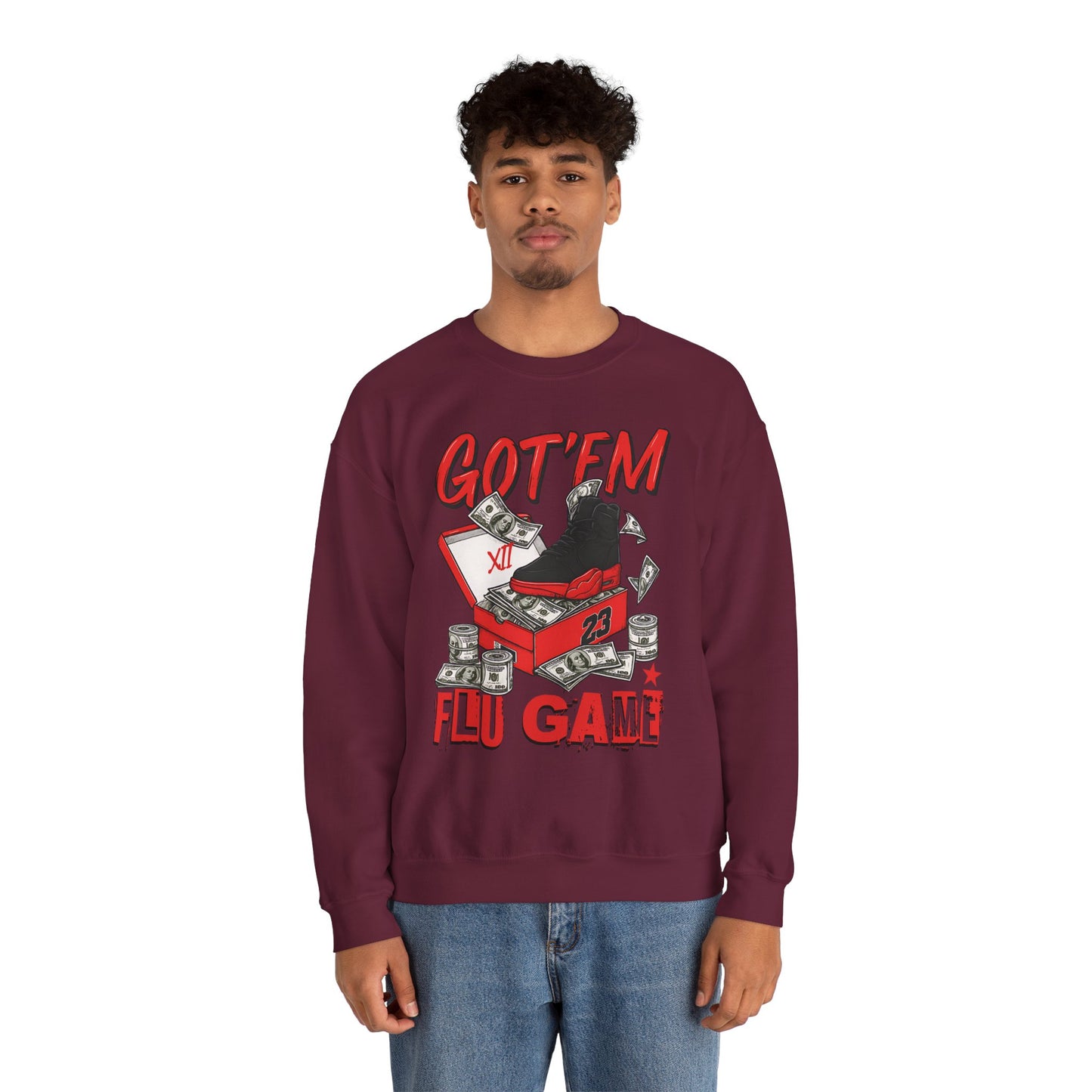Streetwear Sneakerhead Match Jordan 12 Retro Flu Game Sweatshirt