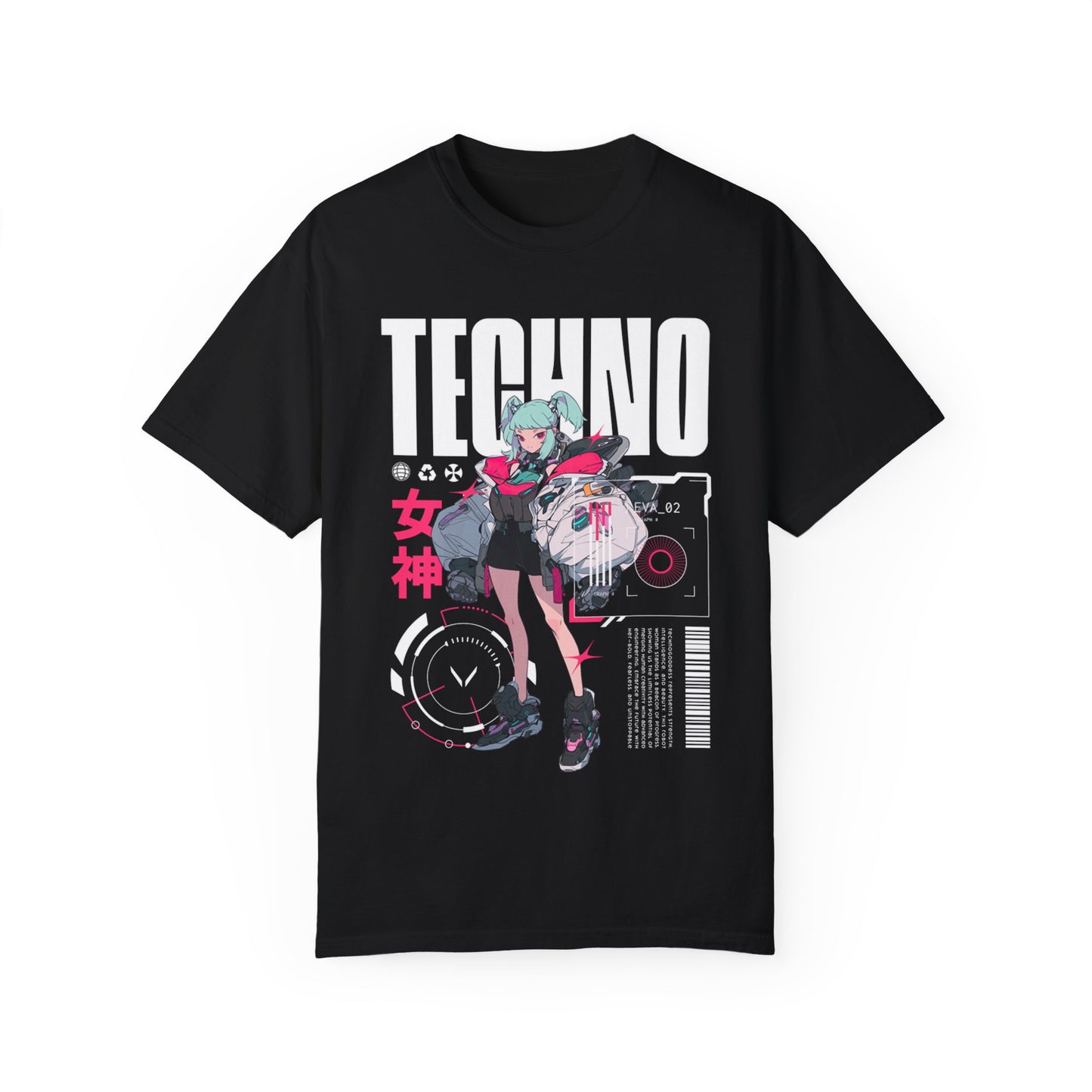 Techno Anime Girl T-shirt