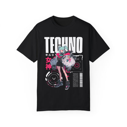Techno Anime Girl T-shirt