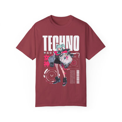 Techno Anime Girl T-shirt