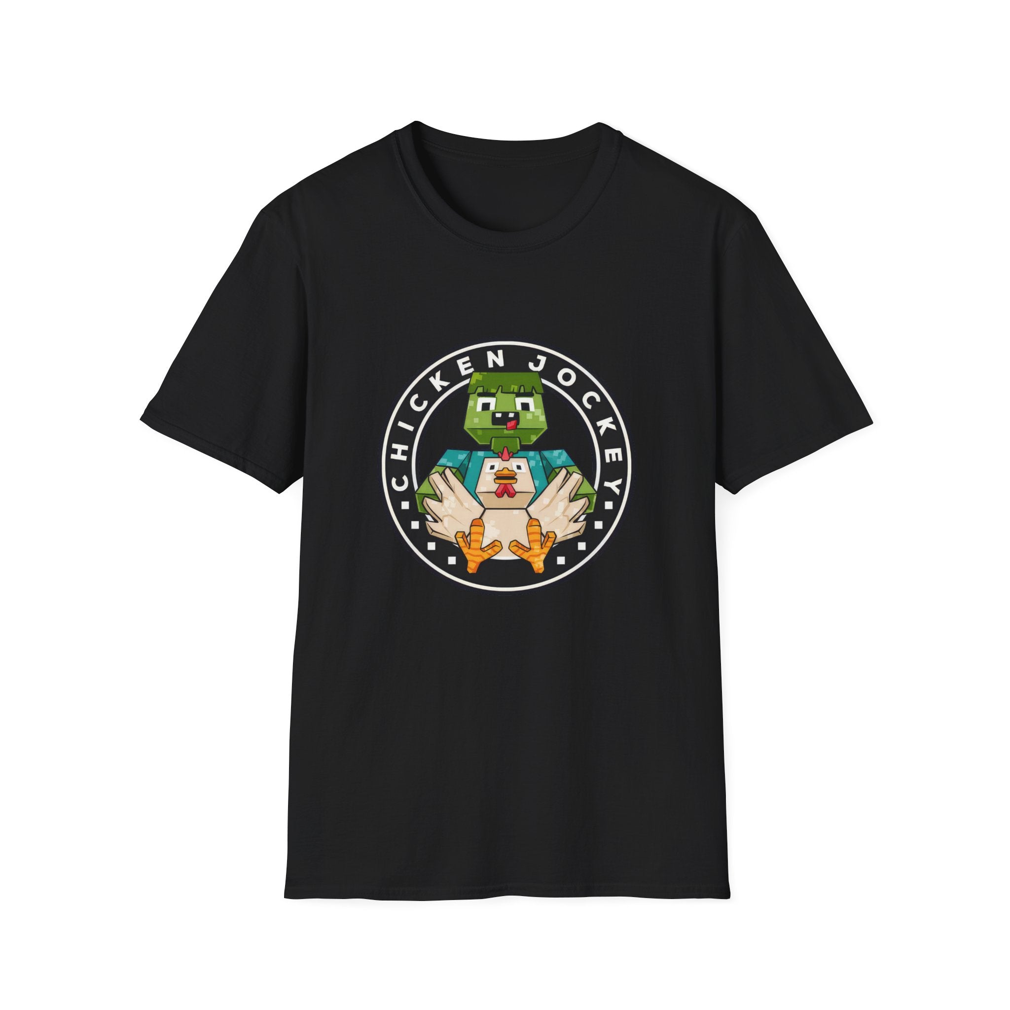 Funny Gaming Pixelated Chicken Jokey T-Shirt