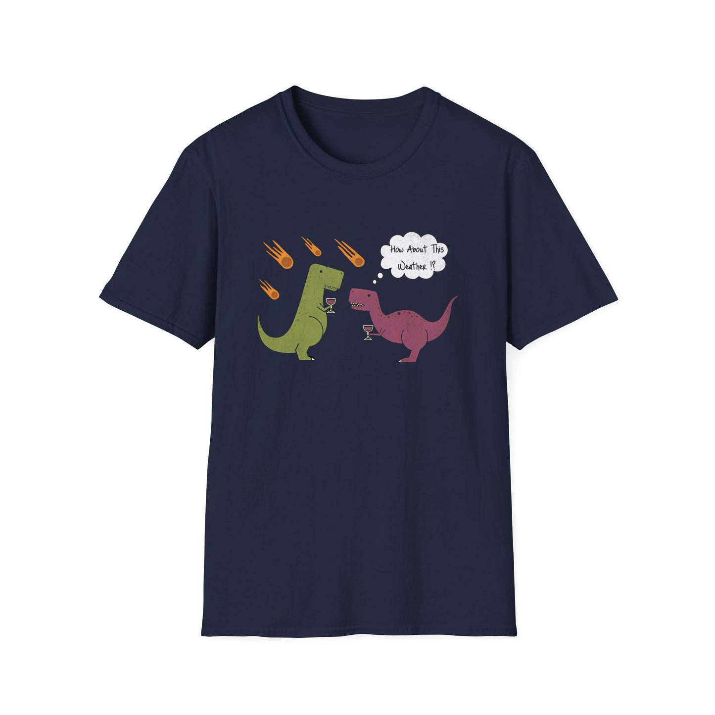 Funny T-Rex How About This Weather? Dino Puns T-Shirt