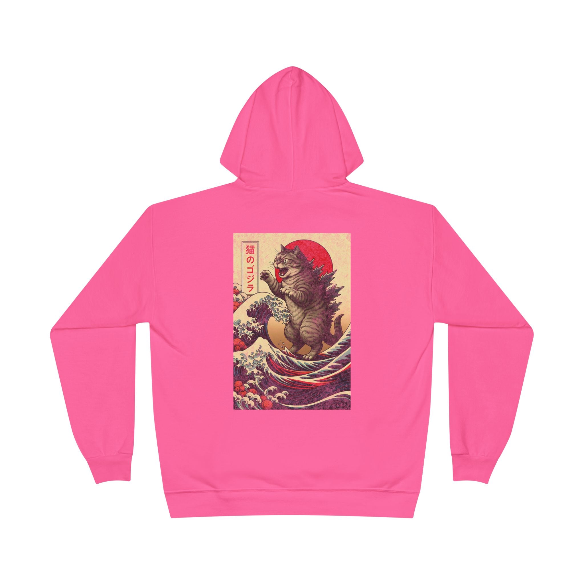Kaiju Japan Streewear Catzilla Anime Godzilla Cat Hoodie