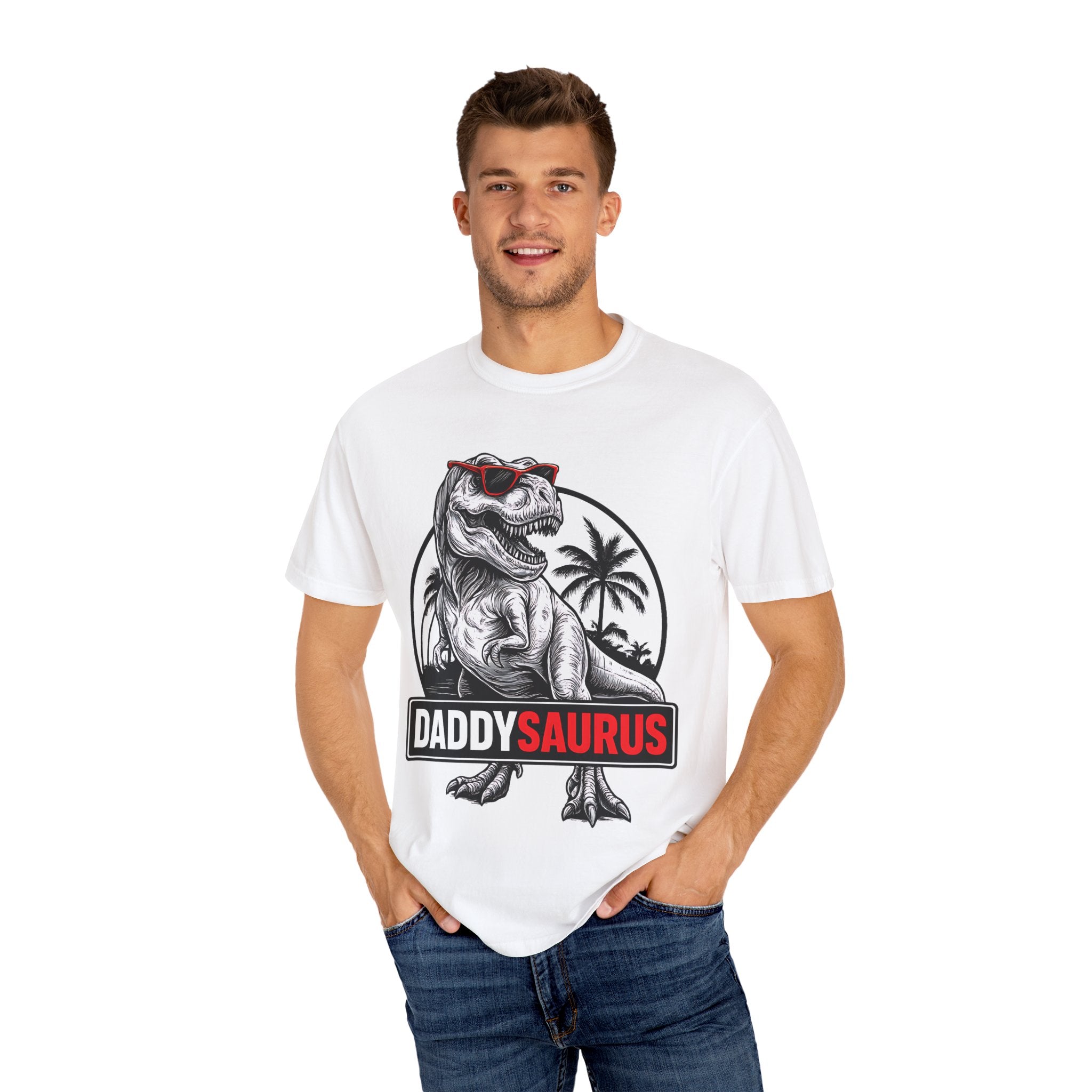 Daddy Saurus – Father’s Day T-Rex Dino T-shirt