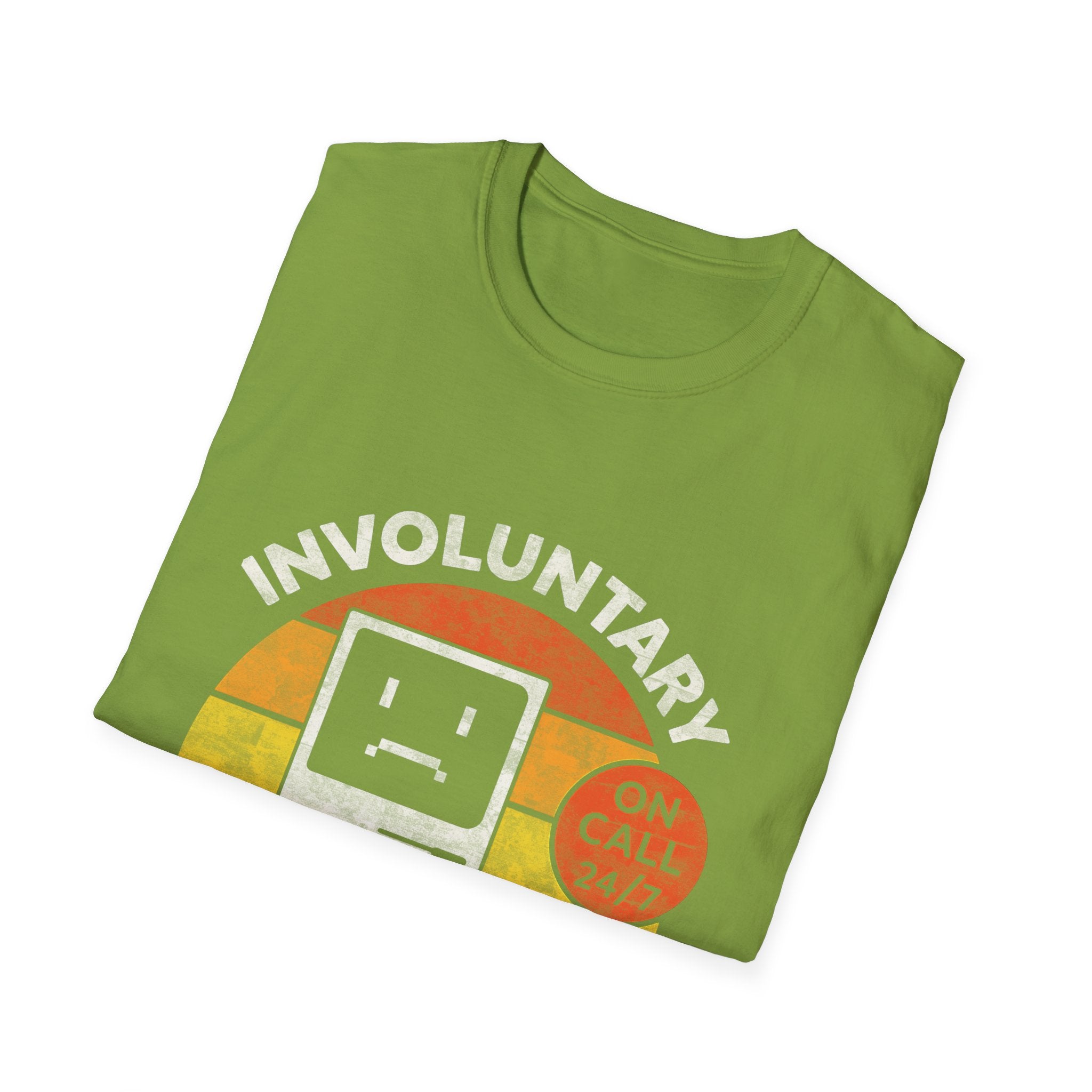 Involuntary Tech Support Funny Retro 80s Computer T-shirt