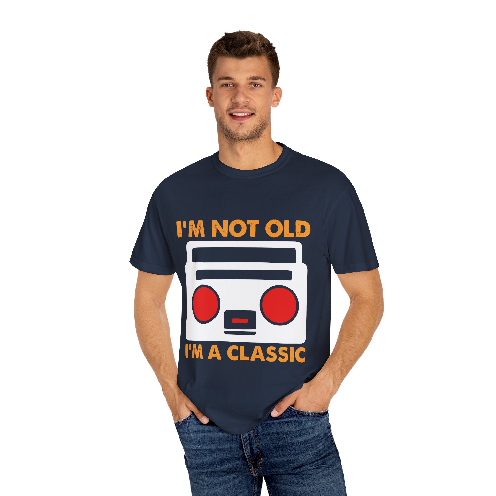 I'm Not Old, I'm a Classic – Retro Music Boombox T-shirt