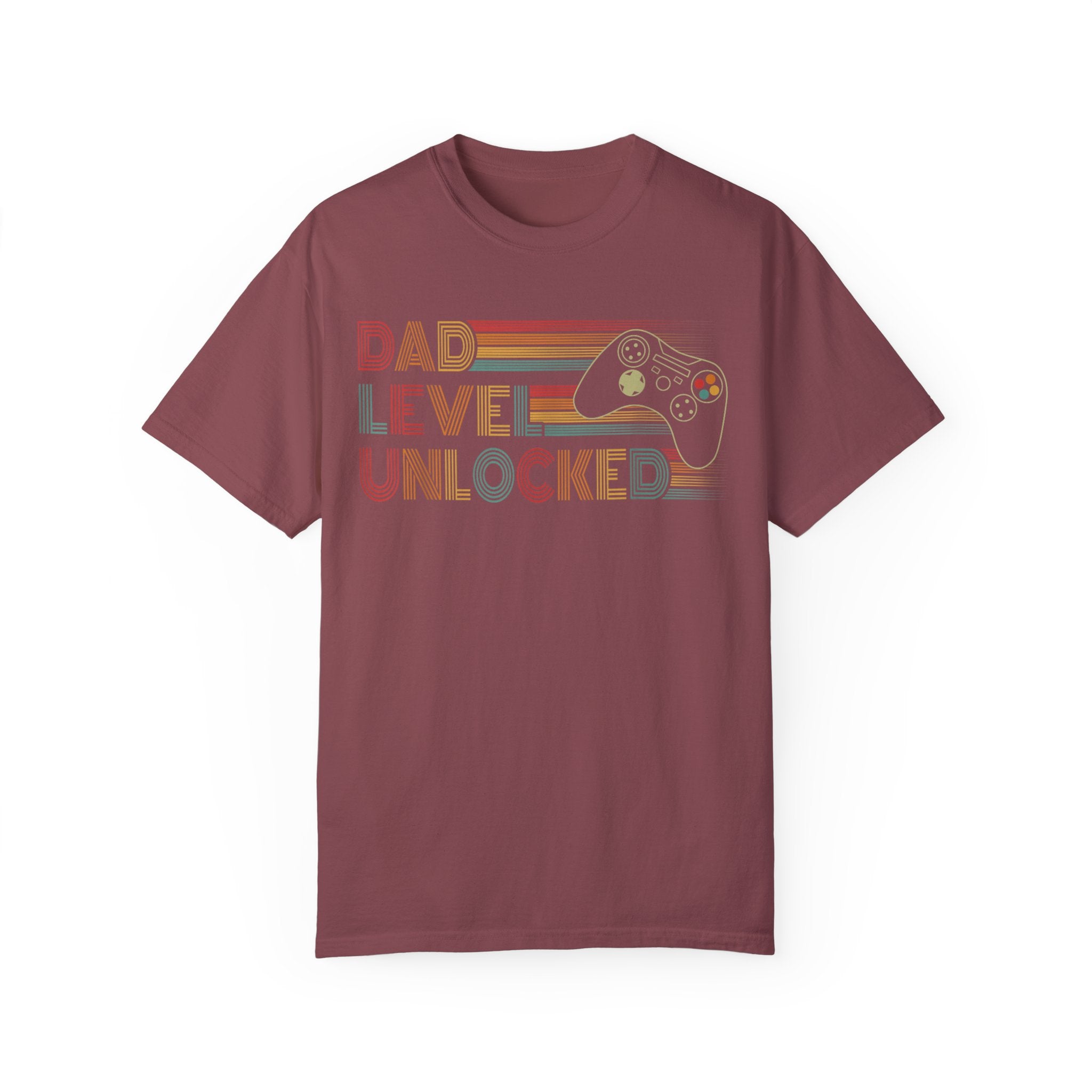 Dad Level Unlocked Retro Gaming Dad T-shirt