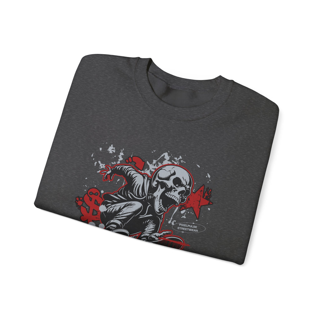 Funny Skull "Culture is a Disaster" Streetwear Sweatshirt