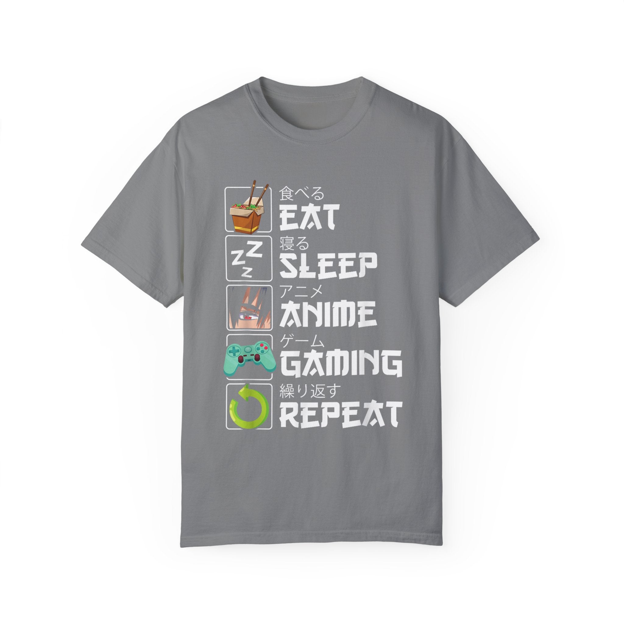 Eat Sleep Anime Gaming Repeat Anime Gaming T-shirt