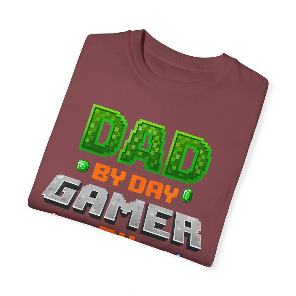 Dad By Day, Gamer By Night – Pixel Hero T-shirt