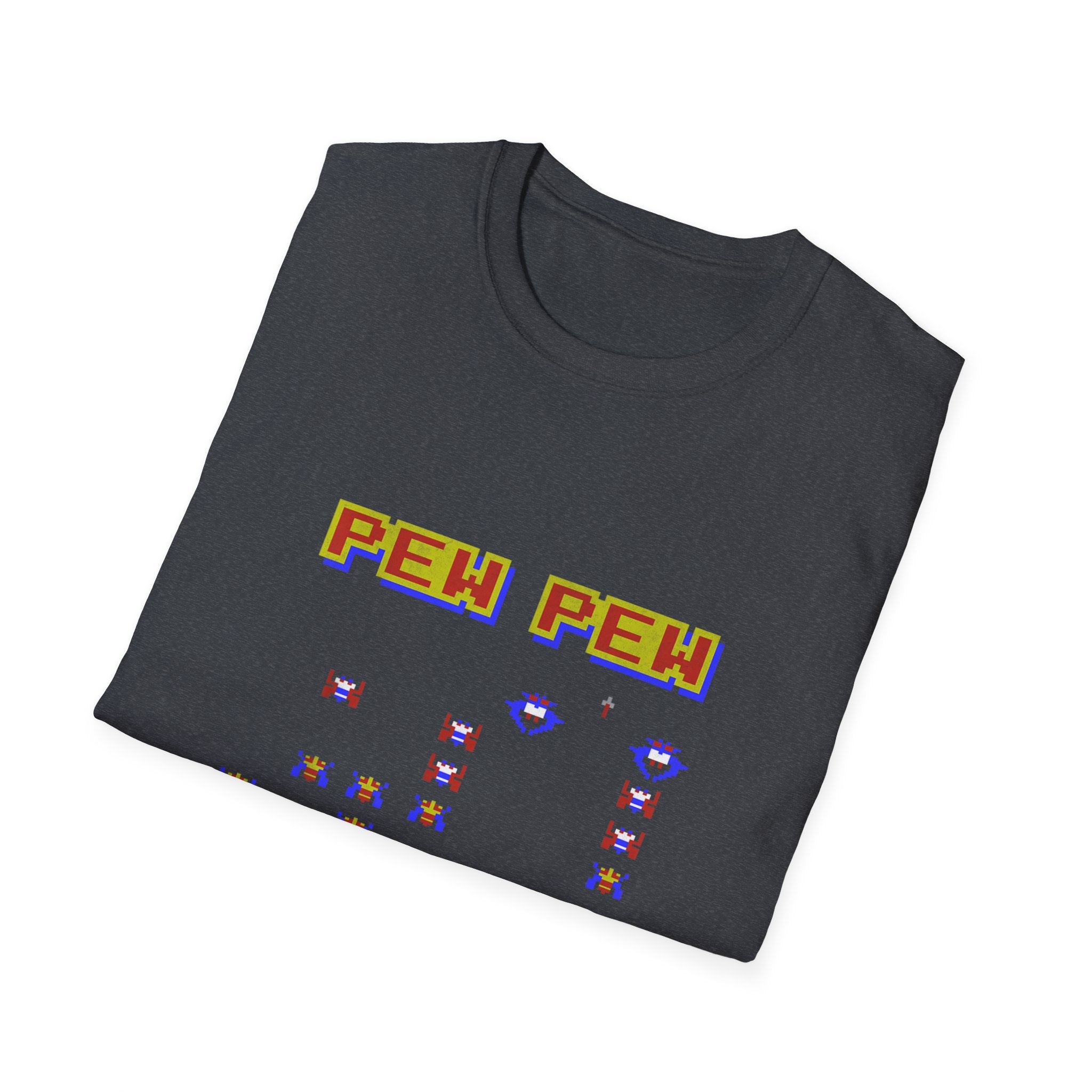 PEW PEW Retro Video Game Vintage Gaming Gamer T-Shirt