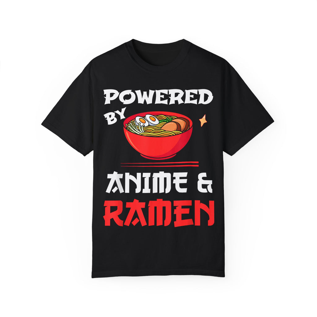 Powered by Anime & Ramen Anime T-shirt