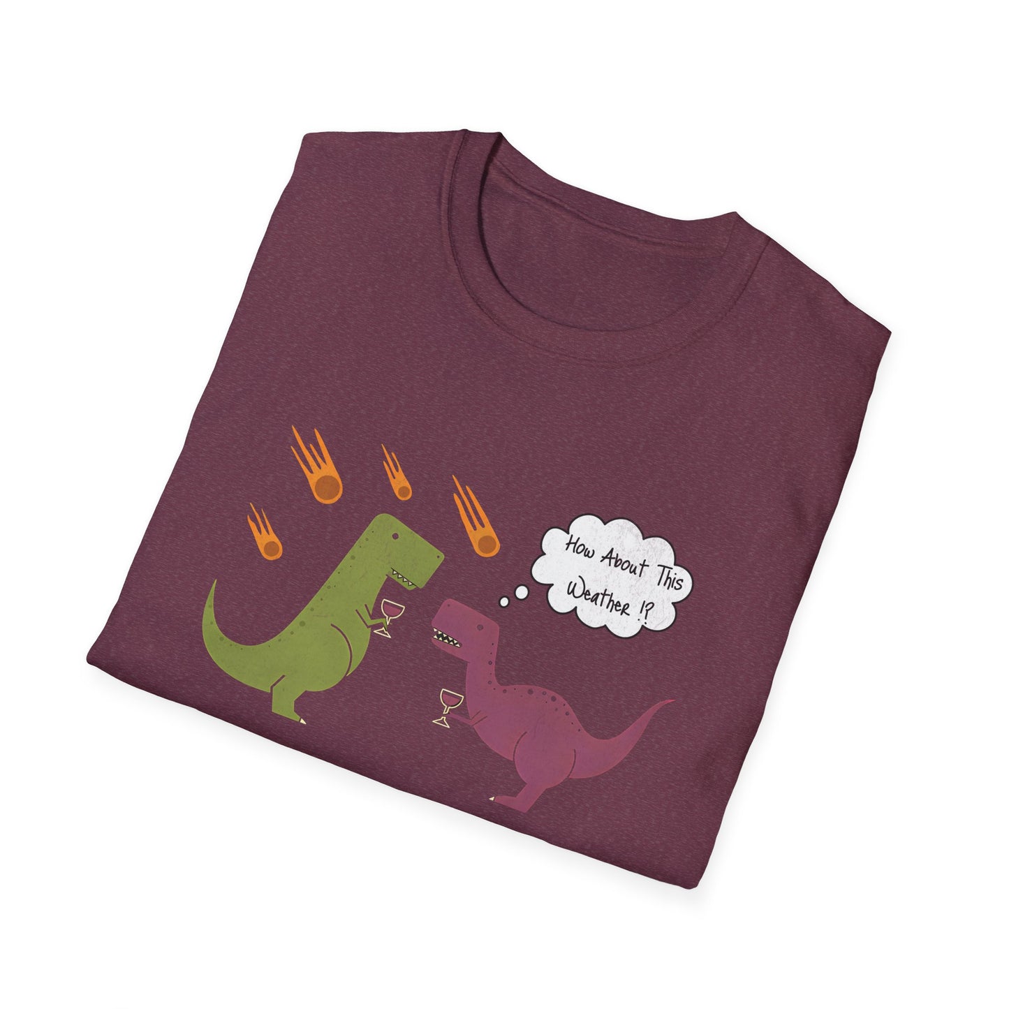 Funny T-Rex How About This Weather? Dino Puns T-Shirt