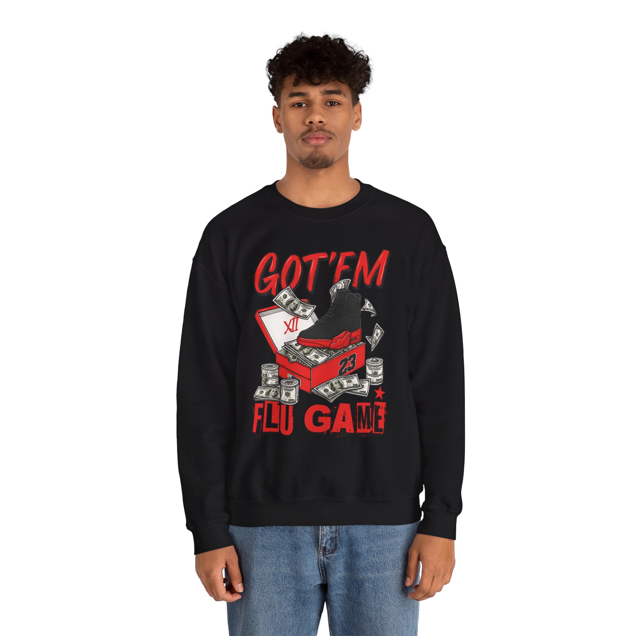 Streetwear Sneakerhead Match Jordan 12 Retro Flu Game Sweatshirt