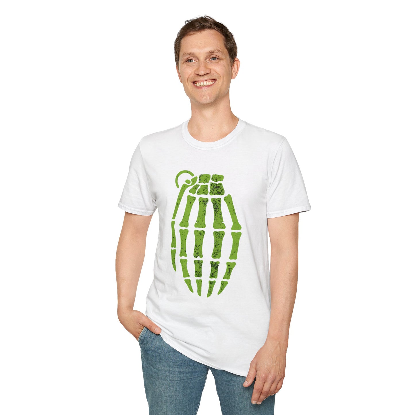 Pop Culture Radioactive Grenade Pinkman Skeleton T-Shirt
