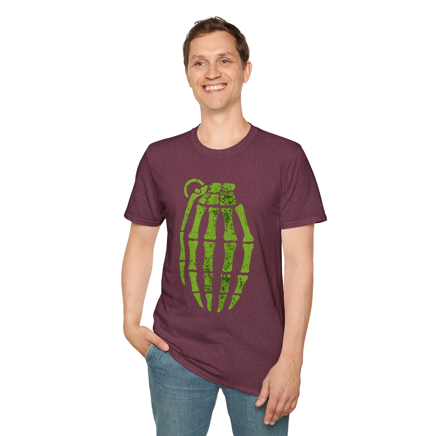 Pop Culture Radioactive Grenade Pinkman Skeleton T-Shirt
