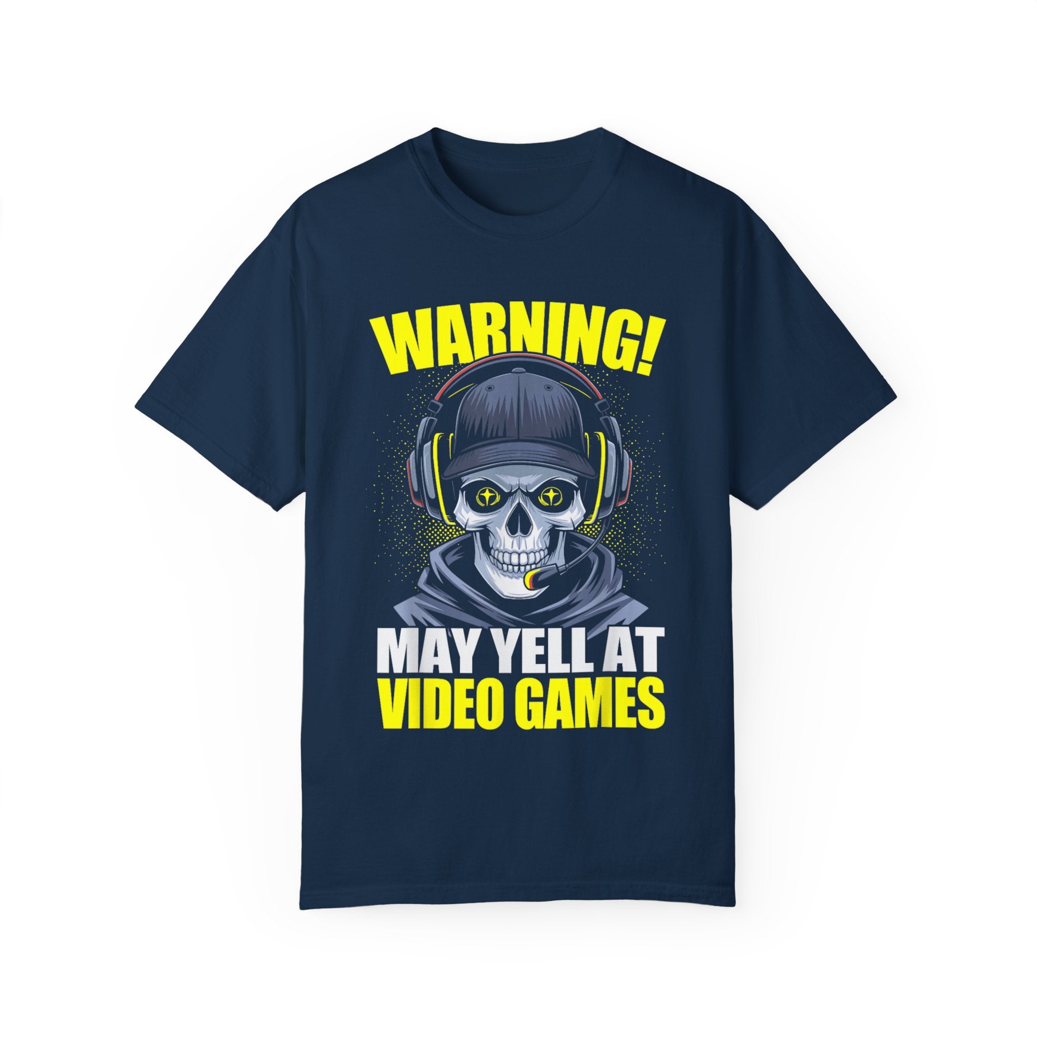 Warning: May Yell at Video Games Gamer T-shirt