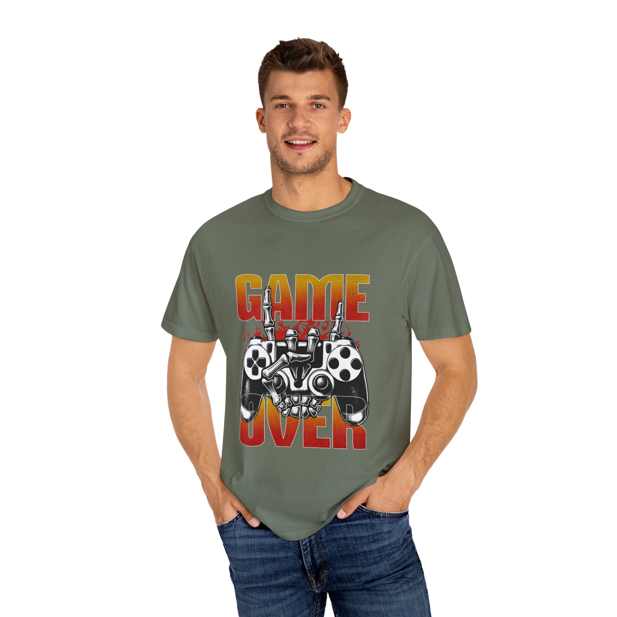 Skeleton Gamer Game Over T-shirt