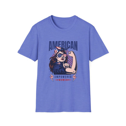 American Empowered Woman 4th of July Gifts Women's T-shirt