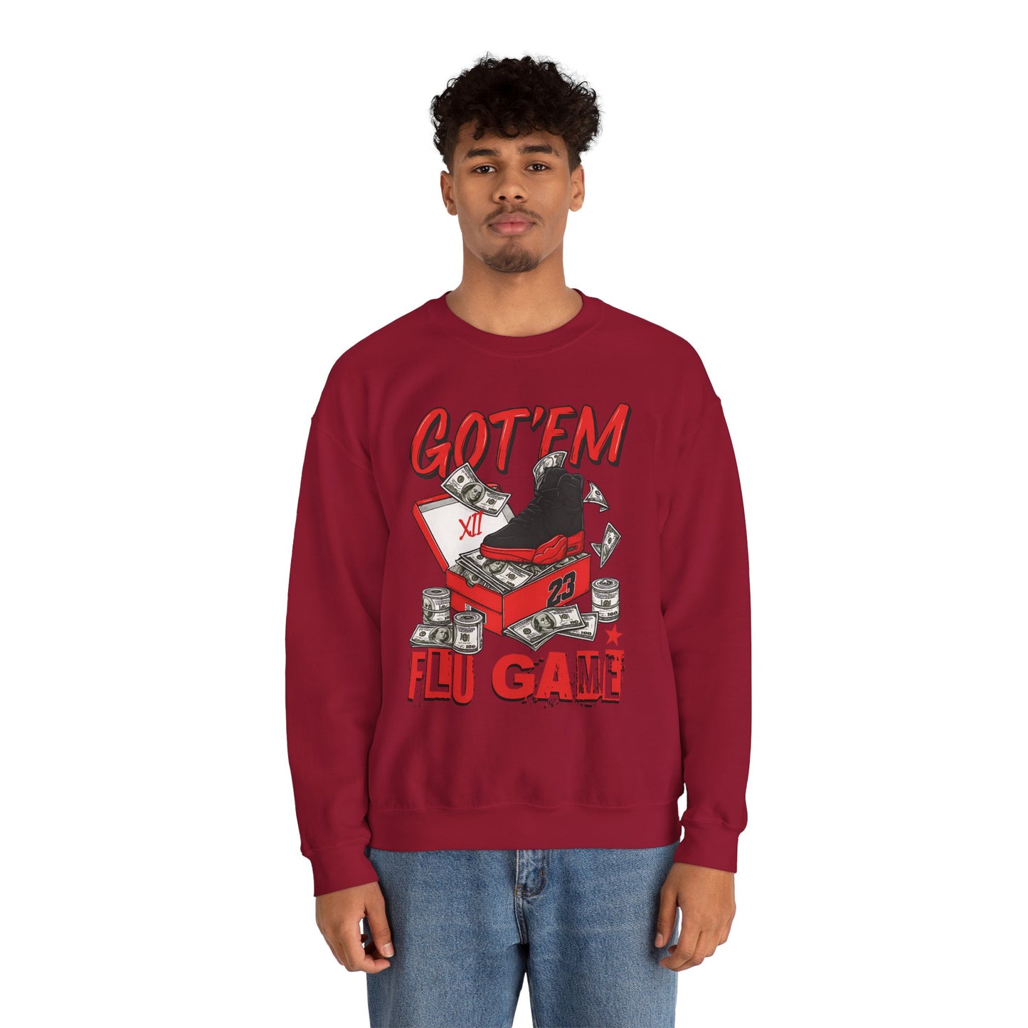 Streetwear Sneakerhead Match Jordan 12 Retro Flu Game Sweatshirt
