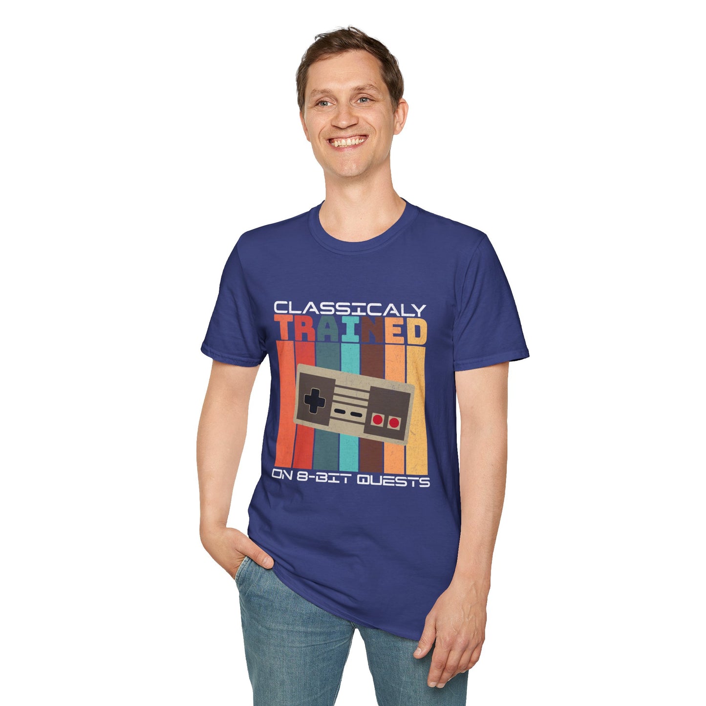 Retro Classically Trained on 8-Bit Quests Gamer T-Shirt