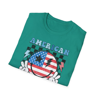 Vintage Peace Sign American Girl T-shirt