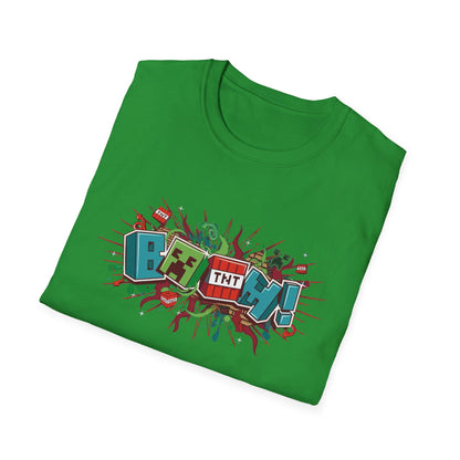 Funny Mining Gamer Pixel Boom Gaming Miner T-Shirt