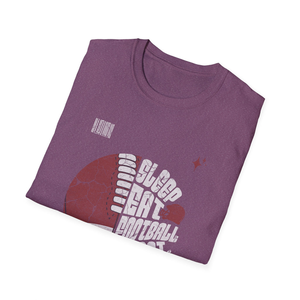 Eat Sleep Football Repeat Football Game Day T-Shirt