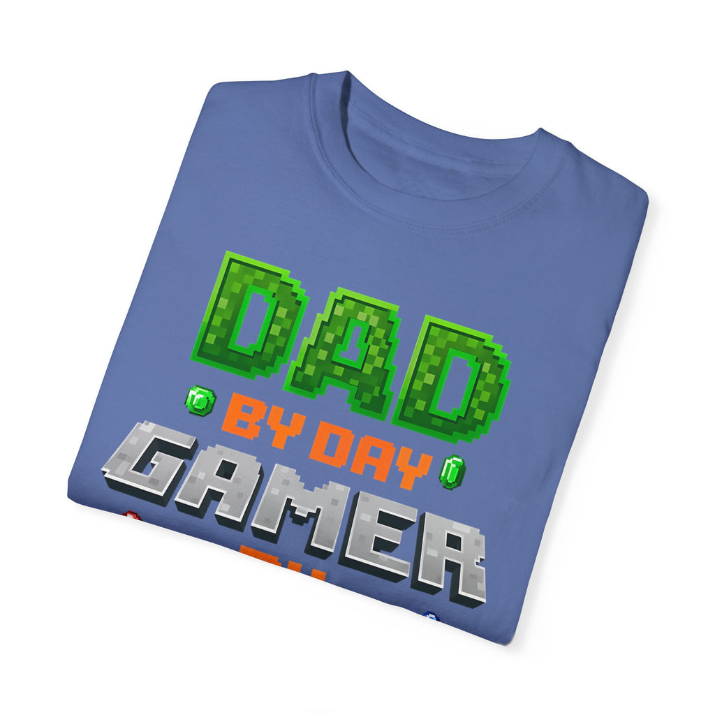 Dad By Day, Gamer By Night – Pixel Hero T-shirt