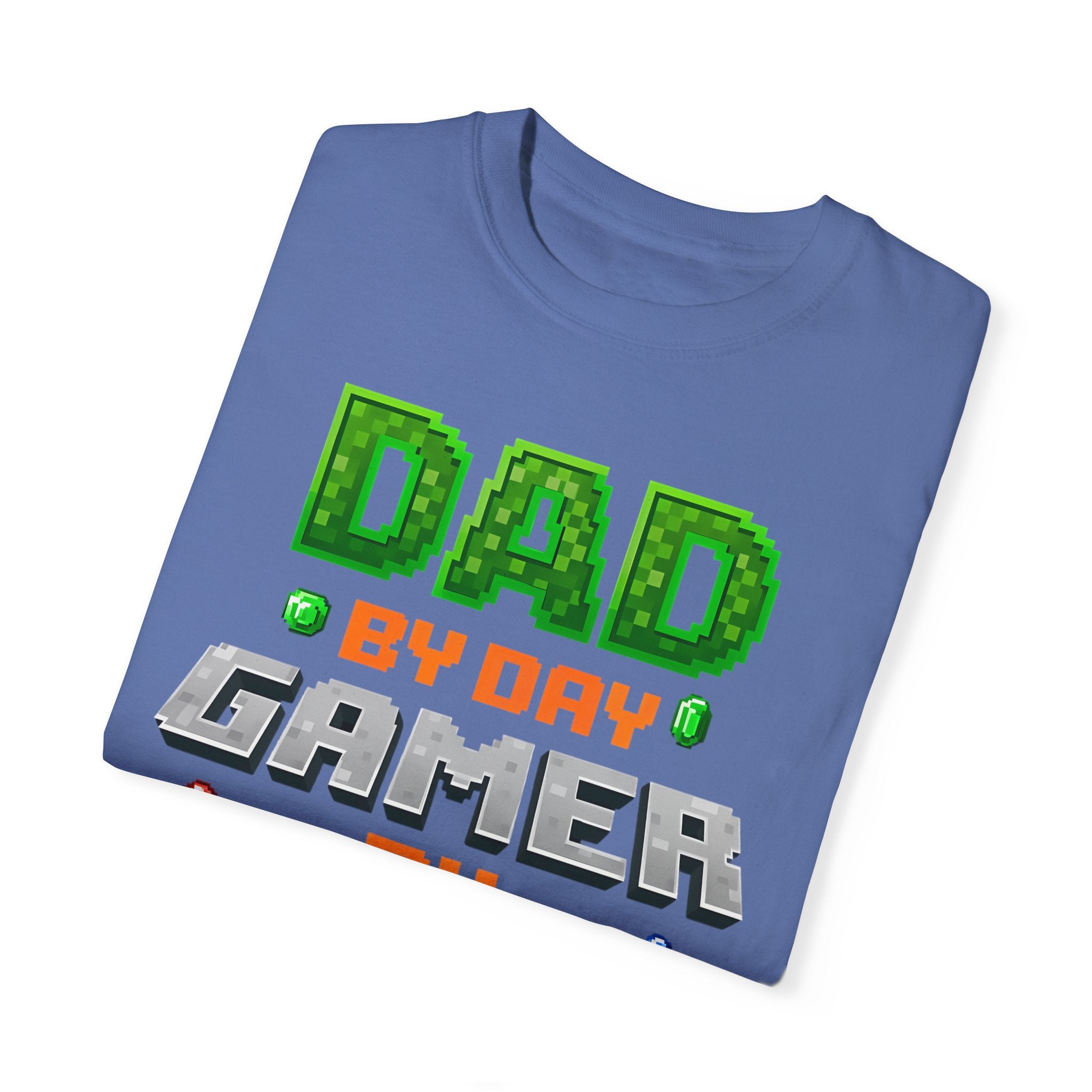 Dad By Day, Gamer By Night – Pixel Hero T-shirt