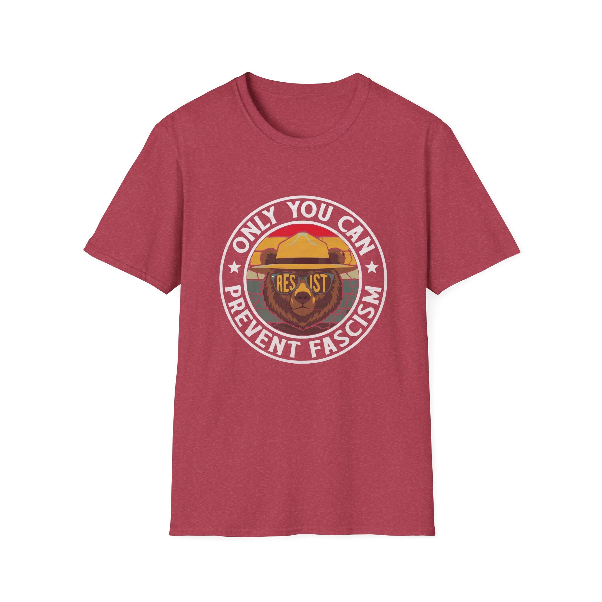 Only You Can Prevent Fascism Funny Resist USA Democracy T-Shirt