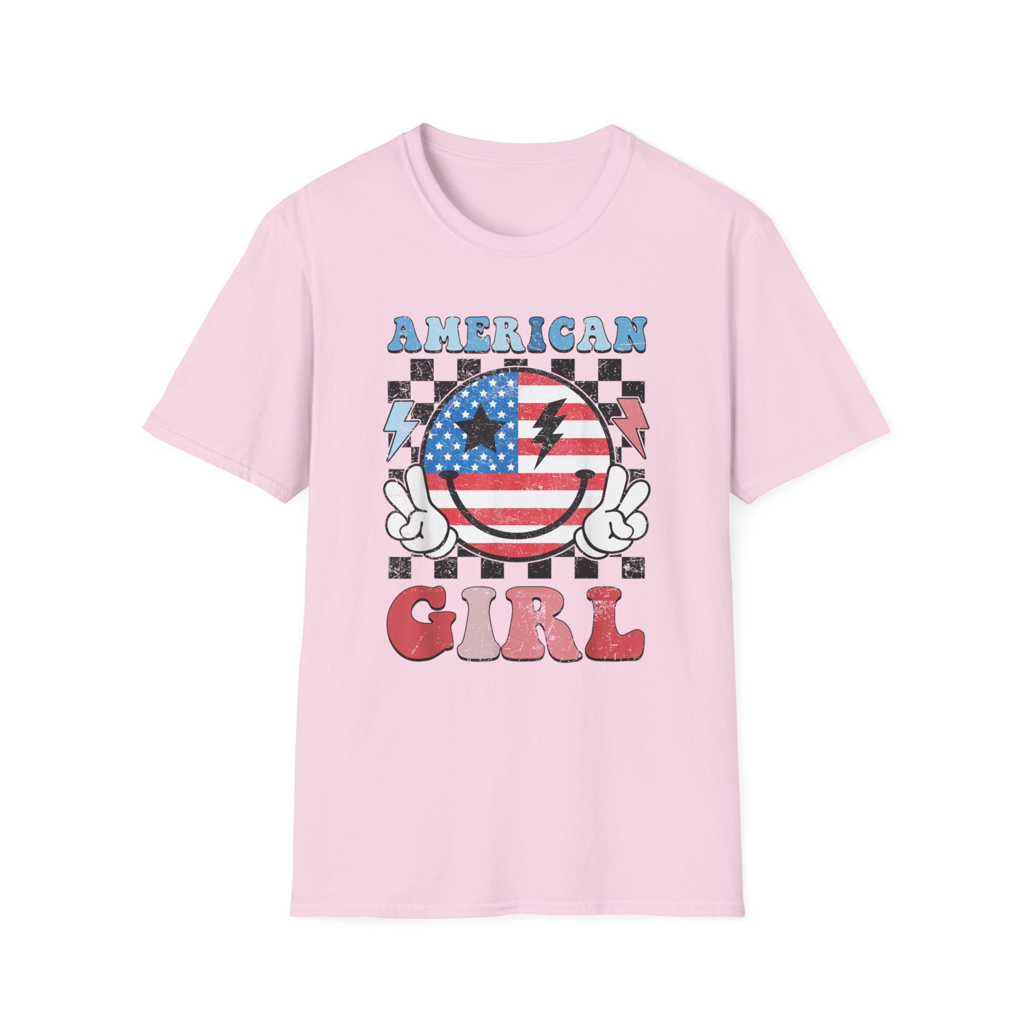 Vintage Peace Sign American Girl T-shirt