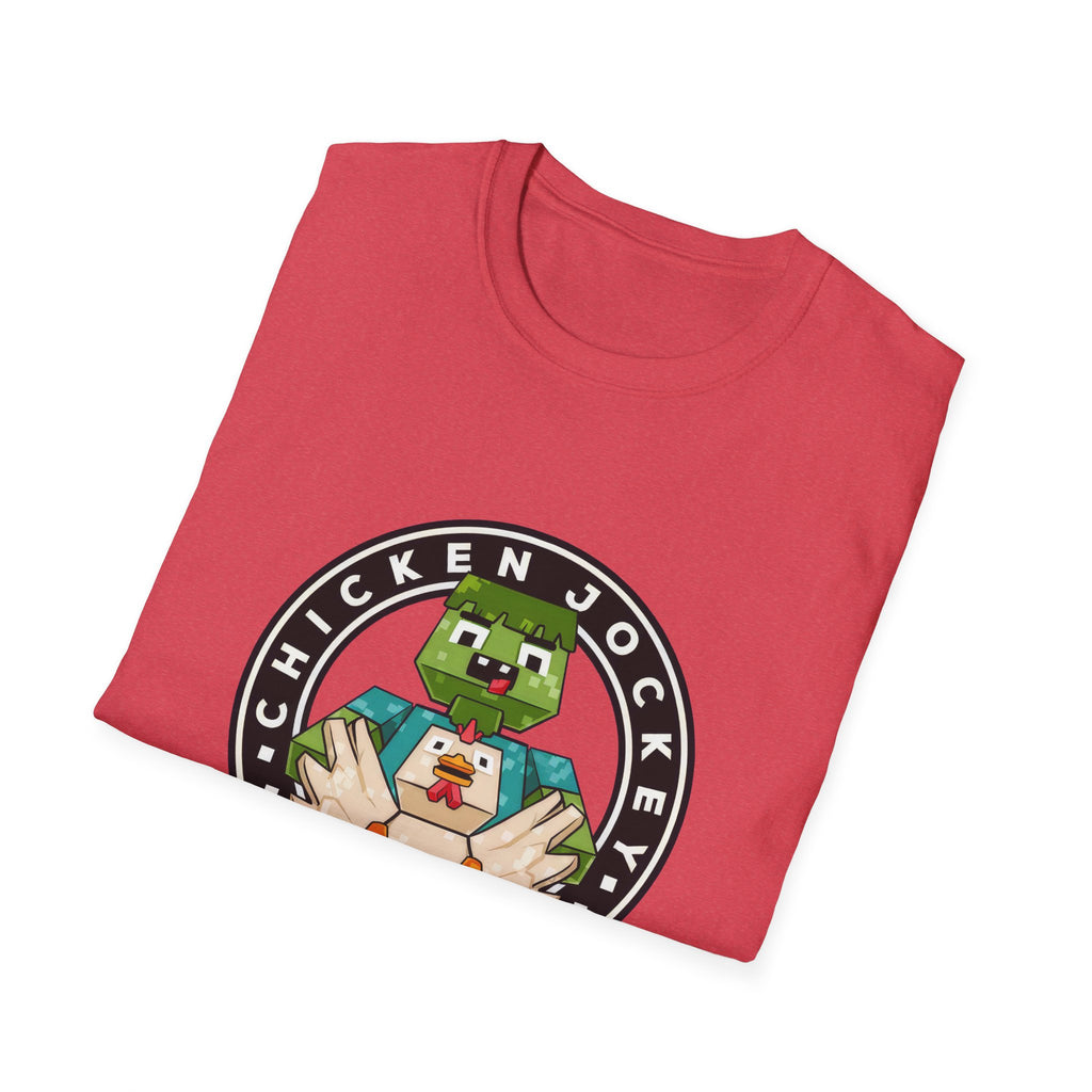 Funny Gaming Pixelated Chicken Jokey T-Shirt